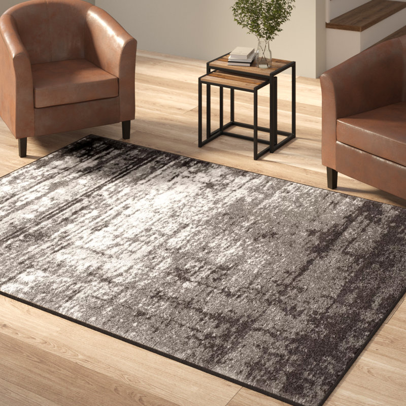 Well Woven Sydney Vintage Distressed Crosby Charcoal Grey Rug & Reviews